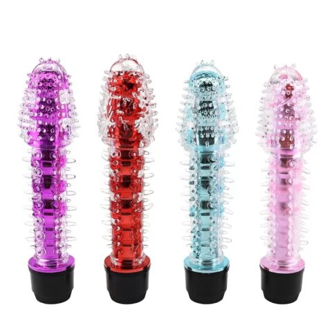 Jelly Dildo Vibrator Barbed Spike Womans Sex Toy - 32