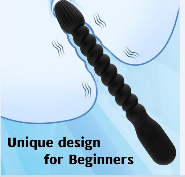 Vibrating Rechargeable 7-Inch Spiral Anal / Vagina Sex Toy - 116 - Image 5