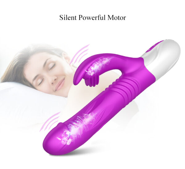 Rechargeable Thrusting & Expanding Rabbit Vibrator Sex Toy - 45 - Image 6