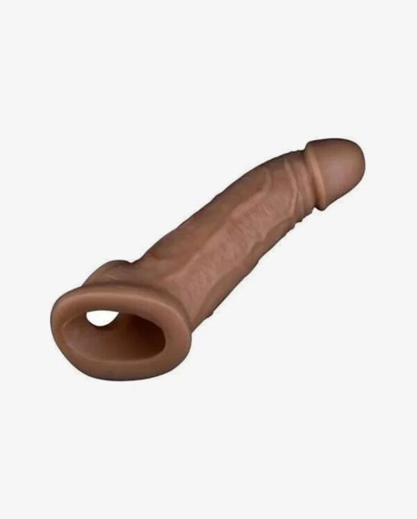 Jumbo Realistic Penis Extender Sleeve Condom Sex Toy - 86 - Image 3